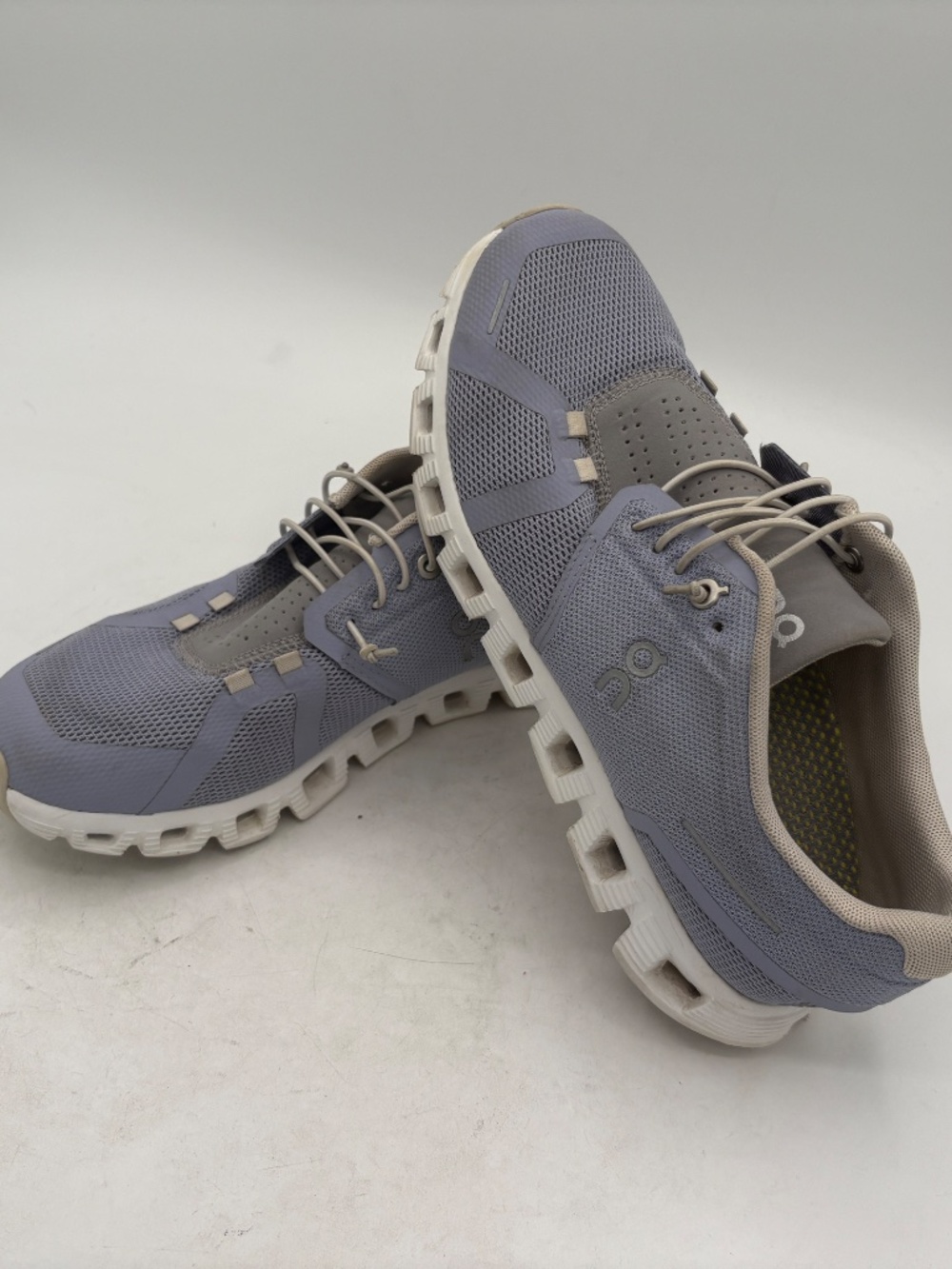 On Cloud 5 Slip On Running Shoe Purple White Size 9.5 w/ Aetrex Train Orthotics - Picture 8 of 15